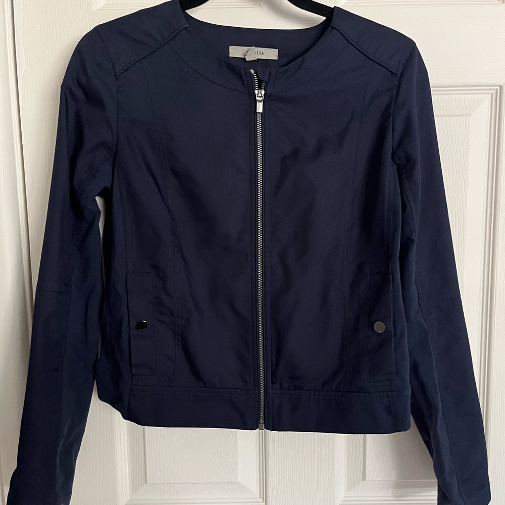 Athleta Dark Blue Bomber Jacket